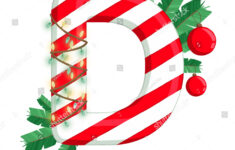 Christmas Alphabet Illustration Letter D Tree Stock Illustration pertaining to Christmas Alphabet Letter D