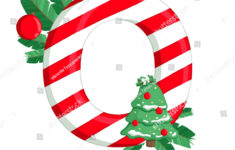 Christmas Alphabet Illustration Letter O Tree Stock Illustration pertaining to Christmas Alphabet Letter O
