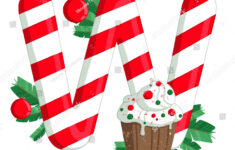 Christmas Alphabet Illustration Letter W Tree Stock Illustration with regard to Christmas Alphabet Letter W