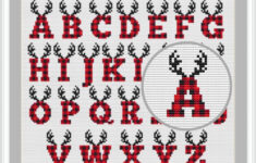 Christmas Alphabet Kreuzstichmuster, Buffalo Plaid Alphabet with regard to Cross Stitch Christmas Alphabet