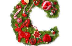 Christmas Alphabet Letter C Isolated On White Stock Photo - Alamy regarding Christmas Alphabet Letter C
