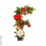 Christmas Alphabet Letter F Stock Photo | Adobe Stock Within Christmas Alphabet Letter F