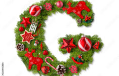 Christmas Alphabet Letter G Stock Photo | Adobe Stock in Christmas Alphabet Letter G
