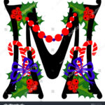 Christmas Alphabet Letter M Vector Version: Stock Vektorgrafik Throughout Christmas Alphabet Letter M