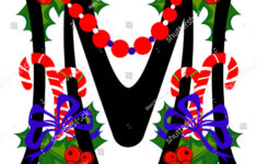 Christmas Alphabet Letter M Vector Version: Stock-Vektorgrafik throughout Christmas Alphabet Letter M