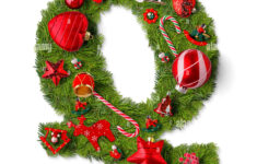 Christmas Alphabet Letter Q Isolated On White Stock Photo - Alamy pertaining to Christmas Alphabet Letter Q