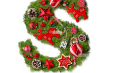 Christmas Alphabet Letter S Isolated On White Stock Photo - Alamy throughout Christmas Alphabet Letter S