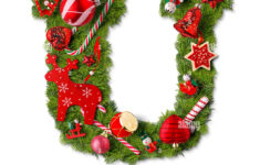 Christmas Alphabet Letter U Isolated On White Stock Photo - Alamy with regard to Christmas Alphabet Letter U