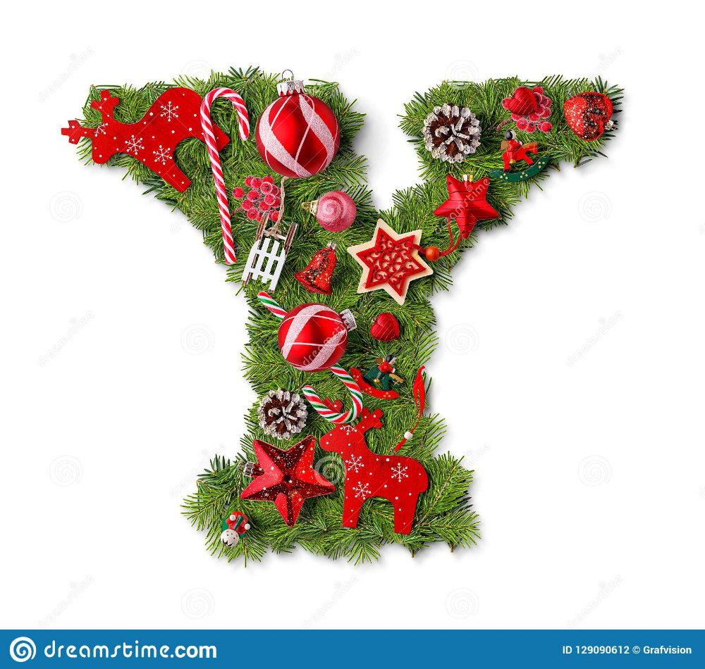 Christmas Alphabet Letter Y Stock Photo - Image Of Design inside Christmas Alphabet Letter Y