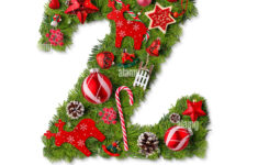Christmas Alphabet Letter Z Isolated On White Stock Photo - Alamy in Christmas Alphabet Letter Z