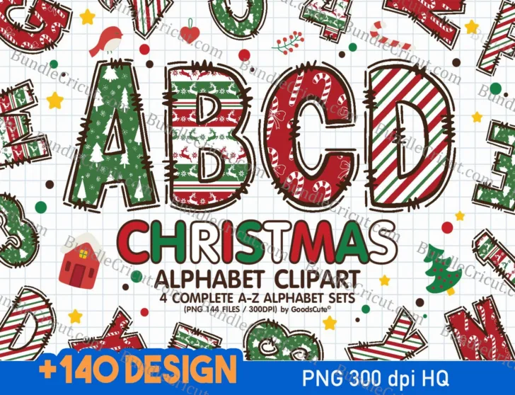 Christmas Alphabet Letters to Print