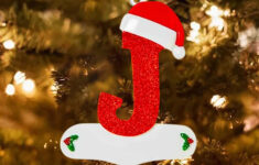 Christmas Alphabet Ornaments 26 Alphabet Personalized Ornaments inside Alphabet Christmas Tree Ornaments