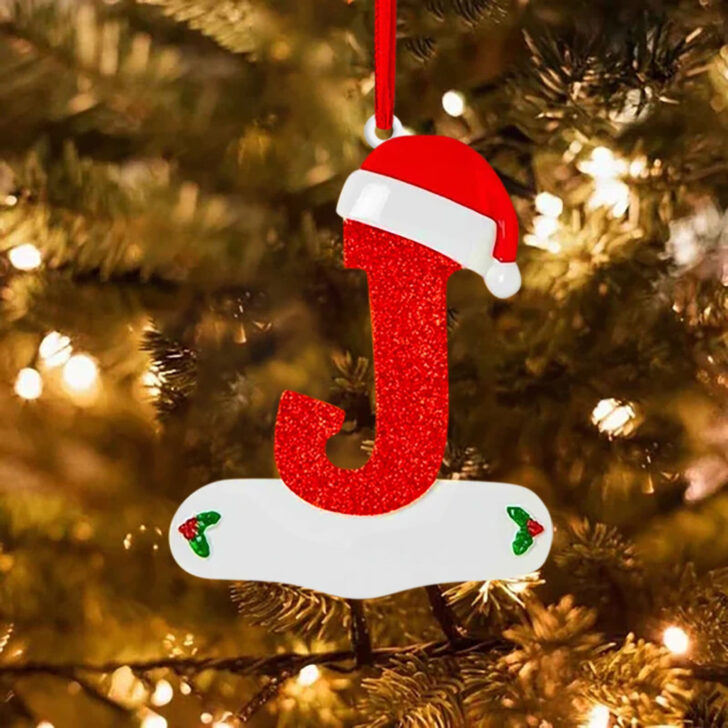 Alphabet Christmas Tree Ornaments