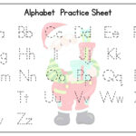 Christmas Alphabet Tracing Worksheets   Kids Activity Zone With Regard To Christmas Alphabet Sheet