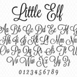 Christmas Font Christmas Cursive Font Christmas Monogram Font For Alphabet Christmas Fonts