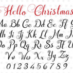 Christmas Font Christmas Script Christmas Font Monogram Cursive In Christmas Alphabet Font