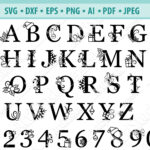 Christmas Font Svg, Christmas Png, Winter Letter (1024086) In Fancy Christmas Font Alphabet