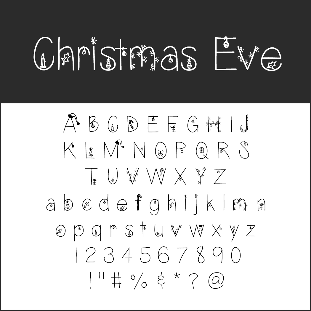 Christmas Fonts: Download Free Typefaces | Onlineprinters Magazine with Easy Christmas Fonts Alphabet