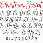 Christmas Fonts Weihnachtsschrift Monogramm Christmas Script Santa Font  Christmas Font Candy Cane Font Cursive Font Ttf Svg Png Bauernhaus  Schriftart Inside Christmas Fonts Alphabet