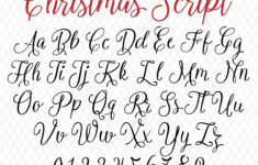 Christmas Fonts Weihnachtsschrift Monogramm Christmas Script Santa Font  Christmas Font Candy Cane Font Cursive Font Ttf Svg Png Bauernhaus  Schriftart inside Christmas Fonts Alphabet