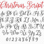 Christmas Fonts Weihnachtsschrift Monogramm Christmas Script Santa Font  Christmas Font Candy Cane Font Cursive Font Ttf Svg Png Bauernhaus  Schriftart Pertaining To Alphabet Christmas Fonts