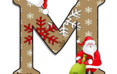 Christmas Letter M Decoration intended for Christmas Alphabet Letter M
