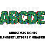 Christmas Lights Clipart Letters 300Dpi Transparent Png. 1 Set Of With Christmas Lights Alphabet