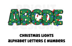 Christmas Lights Clipart Letters 300Dpi Transparent Png. 1 Set Of within Alphabet Christmas Lights