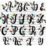 Christmas Lights Letters Svg For Christmas (380937) Pertaining To Christmas Lights Alphabet