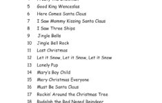 Christmas Song Book regarding List of Christmas Songs Alphabetical