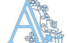 Christmas Svg Alphabet Letters (For Paper &amp; Vinyl) Extraordinary Chaos inside Free Christmas Alphabet Letters