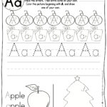 Christmas Themed Abc Pracitce Worksheetsteach Simple Inside Christmas Alphabet Worksheets