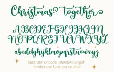Christmas Together - A Sweet Handwritten Fontrungnoistudio regarding Handwritten Christmas Fonts Alphabet