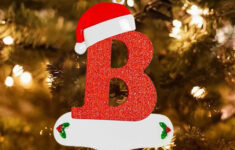 Christmas Tree Ornaments Christmas Decorations Christmas Alphabet Ornaments  26 Alphabet Personalized Ornaments Christmas Personalized Home Decor in Alphabet Ornaments Christmas
