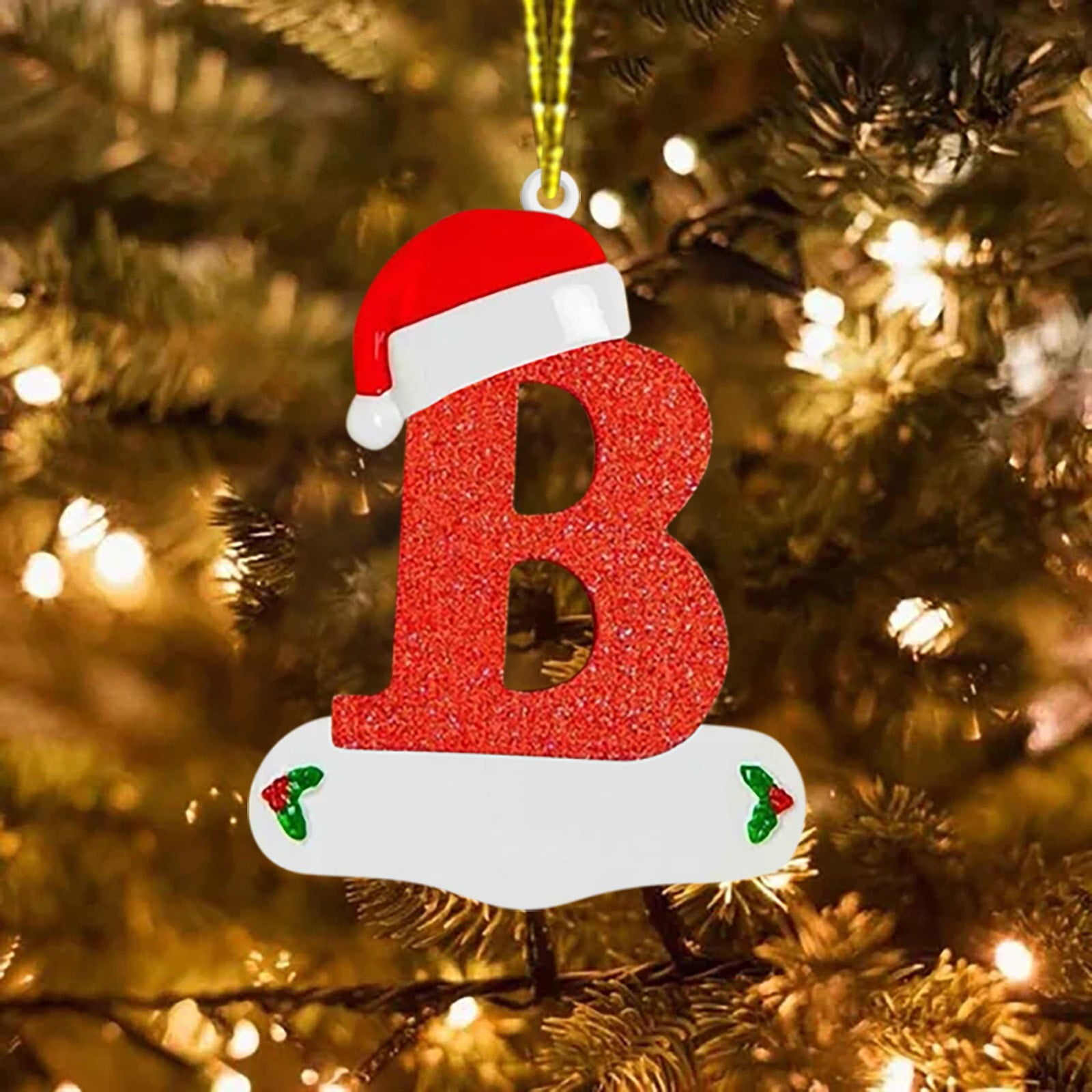 Christmas Tree Ornaments Christmas Decorations Christmas Alphabet Ornaments 26 Alphabet Personalized Ornaments Christmas Personalized Home Decor in Alphabet Ornaments Christmas