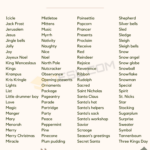 Christmas Words: 200+ Popular Words About Christmas • 7Esl Intended For Christmas Words By Alphabet