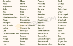 Christmas Words: 200+ Popular Words About Christmas • 7Esl intended for Christmas Words By Alphabet