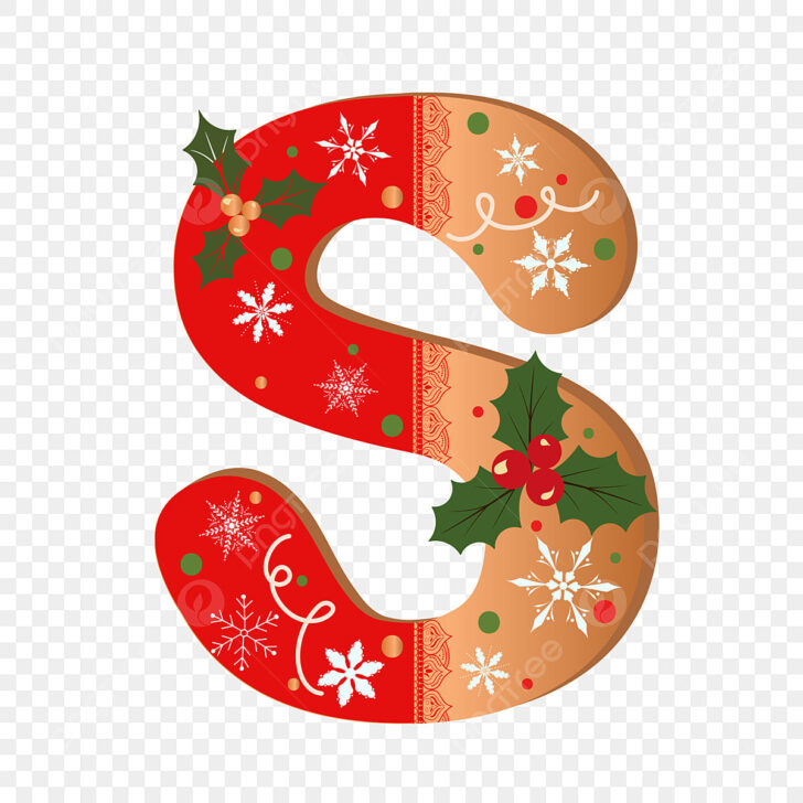 Christmas Alphabet Letter S