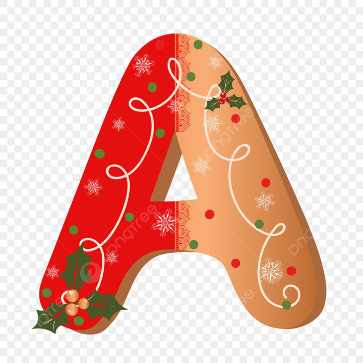 Christmas Alphabet Letter A