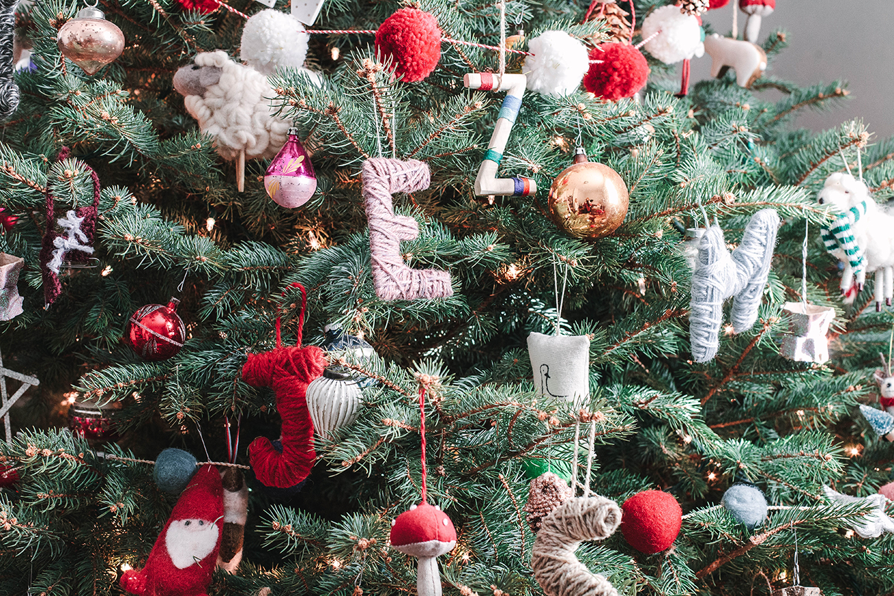 Diy | Kid-Friendly Christmas Ornaments - Yarn Letters - A Daily intended for Alphabet Christmas Tree Ornaments