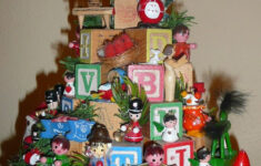 Family Heirloom Children'S Block Christmas Tree Diy-Craft Project pertaining to Alphabet Block Christmas Tree