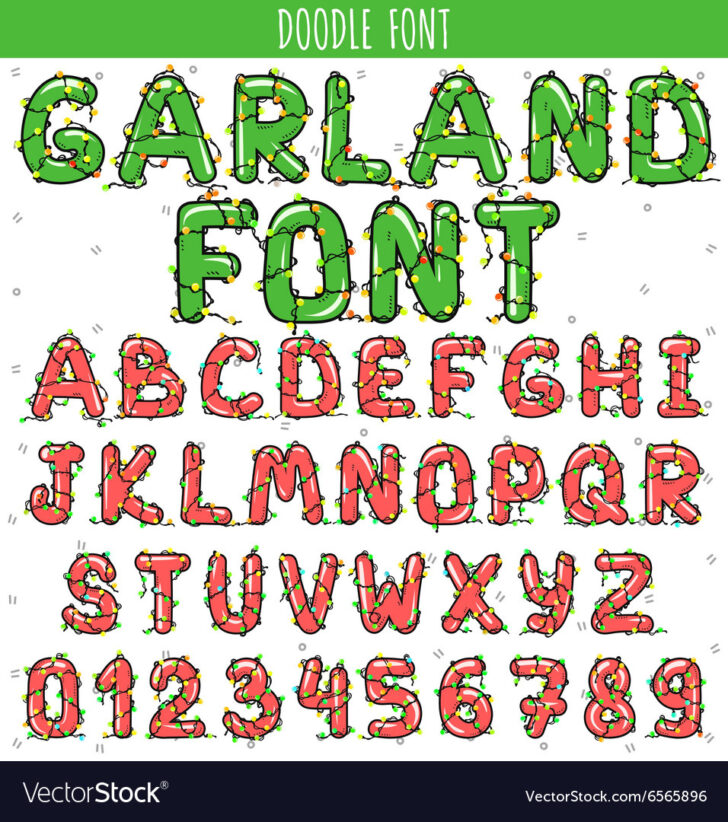 Christmas Alphabet Font