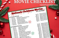 Free 2024 Printable Hallmark Christmas Movie Schedule in Alphabetical List of Hallmark Christmas Movies