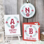 Free Cross Stitch Christmas Alphabet   Gathered Pertaining To Cross Stitch Christmas Alphabet Free Patterns