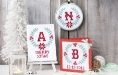 Free Cross Stitch Christmas Alphabet - Gathered pertaining to Cross Stitch Christmas Alphabet Free Patterns