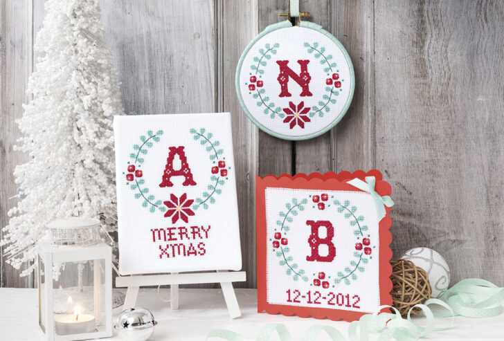 Cross Stitch Christmas Alphabet Free Patterns