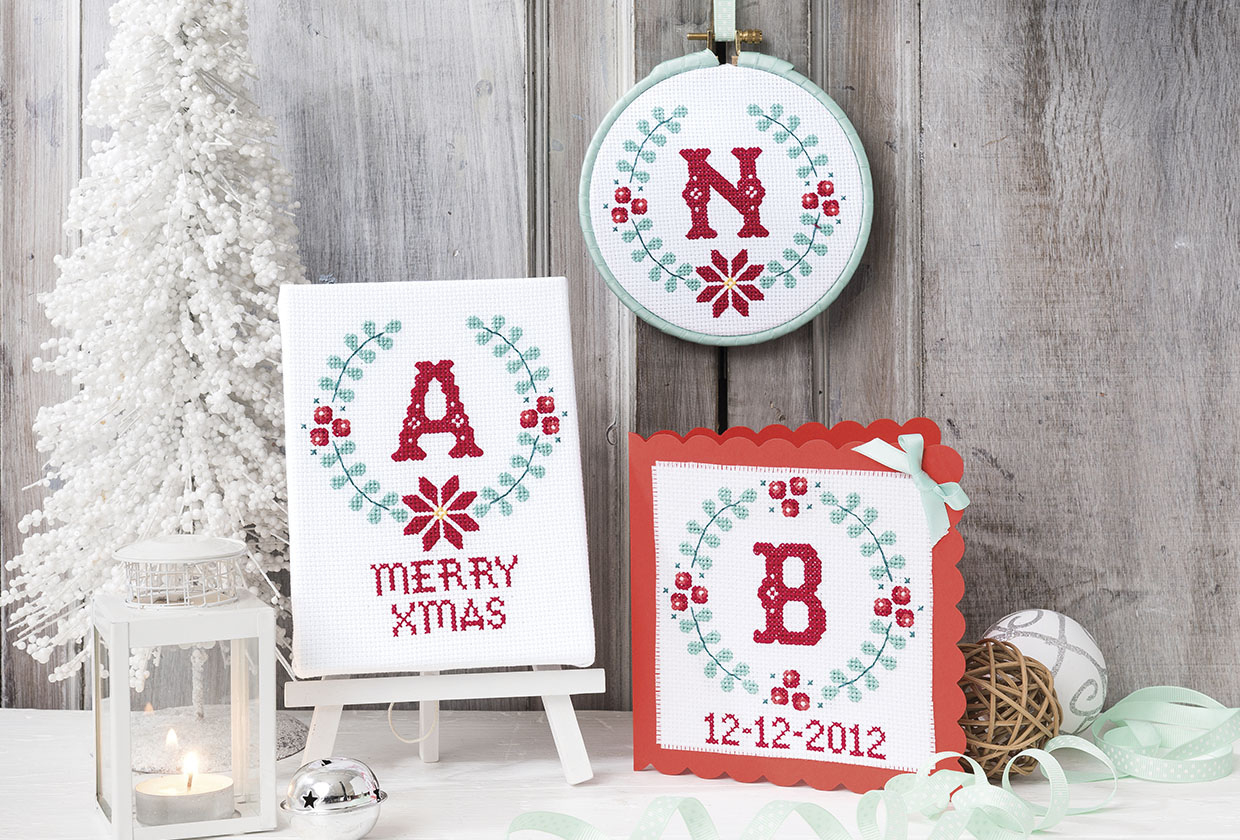 Free Cross Stitch Christmas Alphabet - Gathered pertaining to Cross Stitch Christmas Alphabet Free Patterns