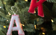 Free Pdf Pattern- Alphabet Felt Ornament pertaining to Alphabet Letter Christmas Ornaments