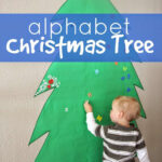 Giant Alphabet Tree For Toddlers And Preschoolers   Toddler Approved In Christmas Tree Alphabet