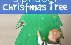 Giant Alphabet Tree For Toddlers And Preschoolers - Toddler Approved pertaining to Alphabet Christmas Tree